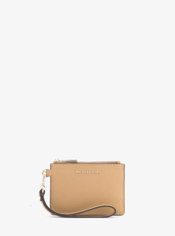 Damske Penazenky Michael Kors Pebbled Leather Coin Purse Hnede - Doplnky Michael Kors Obchod | PYMUO-1265